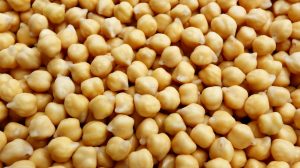 healthy snack of chickpeas