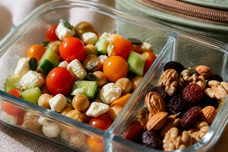 Illustration accompanying Adult lunch and snack packing without overthinking it