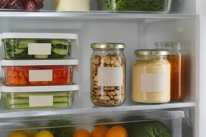 Illustration accompanying Food labels that keep your fridge and desk drawer organised